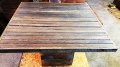 Reclaimed Pedestal Table 2 small