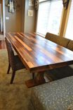 7' Dining Room Table Rustic/Modern. 1 small