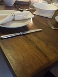5 Foot Dining Room Table. Mixed Species Wood With Custom Designed Legs 5 small