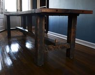 Authentic Barn Wood White Oak Farmhouse Table 2 small