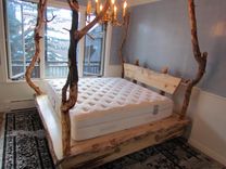 Rocky Mountain Beetle Kill Pine Platfrom Bed With Drawers 1 small