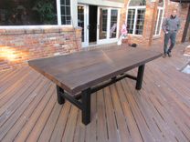 Reclaimed Oak And Powder Coated Steel Tables 4 small