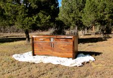 Clario Walnut Buffet , Coffee Table And Desk Made From 1 Piece Of Wood 1 small