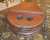 For Sale 1880'S Blacksmith Bellow Coffee Table 3 small