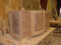 Crotch Mahogany Radius Door Vanity 1 small