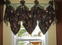 Breakfast area window treatment valance 2 small