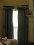 Rouche-top drapery panels for living room 1 small