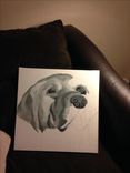 Memorable Pet Black And White Canvas Painting 3 small