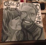 Black And White Couple Portrait Painting 1 small