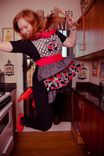 Retro Ruffle Apron - Made To Order 2 small