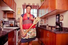 Fantastic Ruffled Giraffe Apron - Made To Order 3 small