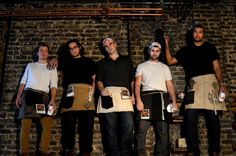 Reversible Upcycled Denim & Feed Sack Apron 16 small