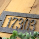 Rectangular Metal Address Sign 2 small