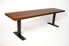 Cherry Bench W/ Steel Legs 1 small