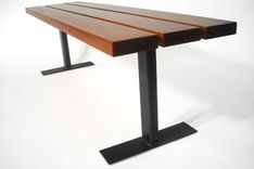 Cherry Bench W/ Steel Legs 4 small