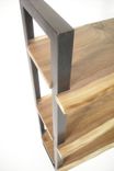 Walnut + Steel Bookcase 4 small