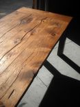 Salvaged Fir Farm Table With Metal Legs 1 small