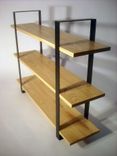 Flat Bar Bookcase - Ash & Steel 1 small