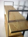 Flat Bar Bookcase - Ash & Steel 4 small