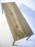 Blue Pine + Sanded Steel Coffee Table 1 small