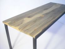 Blue Pine + Sanded Steel Coffee Table 4 small