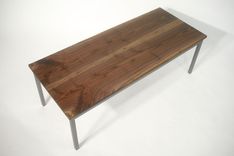 Walnut And Steel Coffee Table 2 small