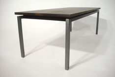Walnut And Steel Coffee Table 5 small