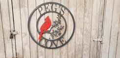 Multi-Colored Steel Signs. 3 small