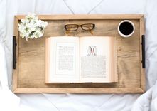 Serving Tray, Housewarming Gift, Bed Tray Table, Breakfast In Bed Tray, Coffee Table Tray 4 small