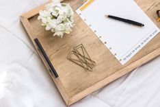 Serving Tray, Housewarming Gift, Bed Tray Table, Breakfast In Bed Tray, Coffee Table Tray 1 small