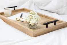 Serving Tray, Housewarming Gift, Bed Tray Table, Breakfast In Bed Tray, Coffee Table Tray 2 small
