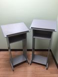 Solid Wood Custom Made Gray Stand Up Lectern Podium/Shtender 3 small