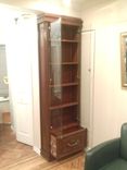 80" Handmade Wooden Curio Cabinet/Bookcase Hutch 3 small