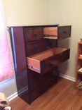 53" Handmade 7 Drawer Venetian Style Wooden/Lacquer Finish Dresser 3 small