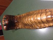 Custom Carved Cobra Staff 1 small