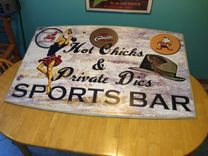 Evolution Of Man Cave Bar Sign 1 small
