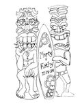 Custom Male & Female Tikis 2 small