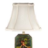 Vintage Victorian Girl Tin Lamp 4 small