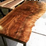 Walnut Live Edge Table With Benches 8ft 1 small