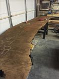 Walnut Live Edge Table With Benches 8ft 2 small