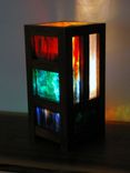 Mission/Prairie Style Stained Glass Table/Accent Lamp 2 small