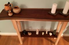 Live Edge Walnut Console Table 6 small