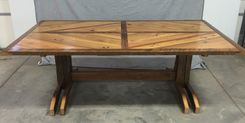 Reclaimed Wood Harvest Dining Room Table 2 small