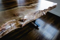 Modern Walnut Live Edge Desk 1 small