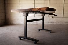 Modern Walnut Live Edge Desk 5 small