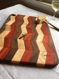Hardwood Cutting Board - Chevron Pattern 1 small