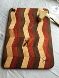 Hardwood Cutting Board - Chevron Pattern 5 small