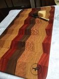 Hardwood Cutting Board - Chevron Pattern 1 small