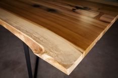 Poplar Live Edge Dining Or Conference Table 3 small