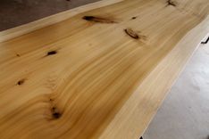 Poplar Live Edge Dining Or Conference Table 5 small